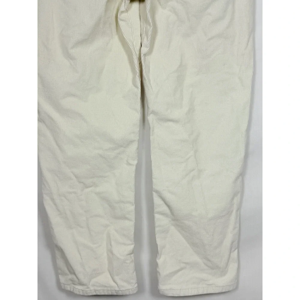 Crewcuts Corduroy Pants Girls 7 Ivory Straight Leg Stretch Cotton Jeans